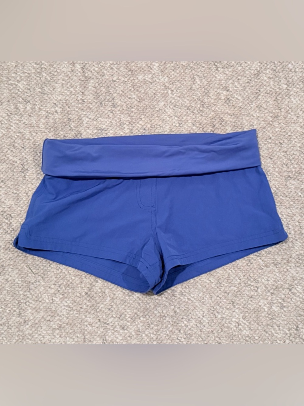 Swell Fold-Over Waist Board Shorts blue size small